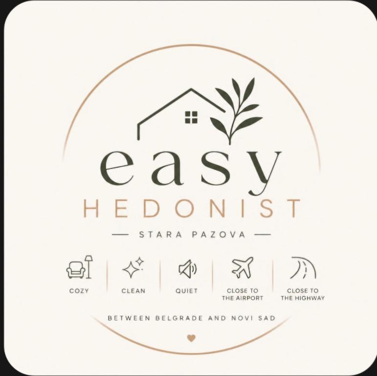 a logo for an easy herbalist with a house in the middle at EasyHedonist in Stara Pazova