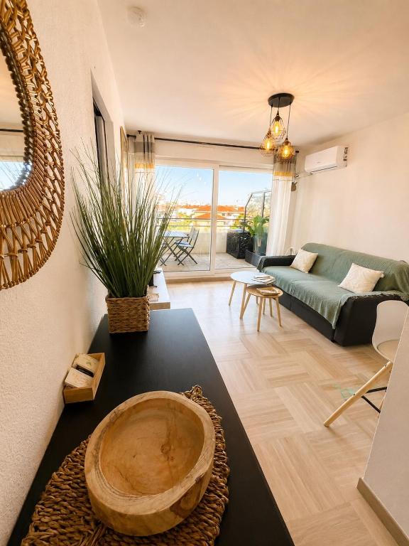 Les Pins Bleus, T2, 4p, AC, PK, Plage et Piscine