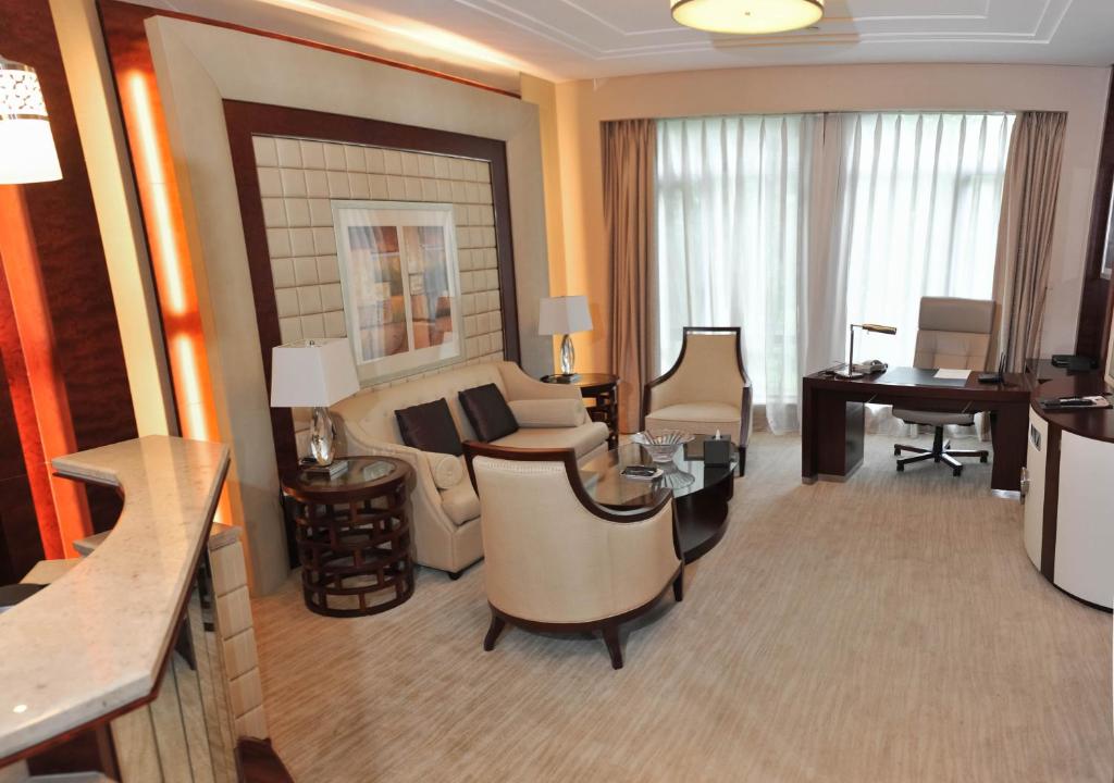 TV a/nebo společenská místnost v ubytování Xijiao State Guest Hotel