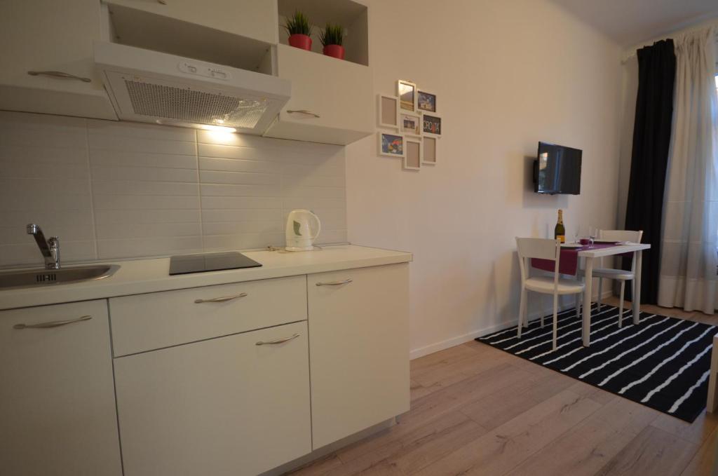 Kuchyňa alebo kuchynka v ubytovaní Downtown Luxury Apartment