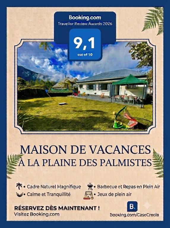 a flyer for a malton be vazones a la plane des palitas at La Marceline in La Plaine des Palmistes