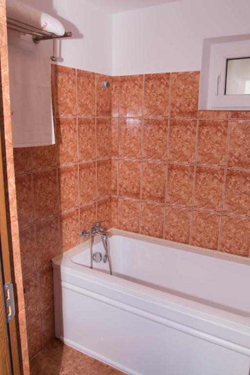 Koupelna v ubytování Hotel Magurele