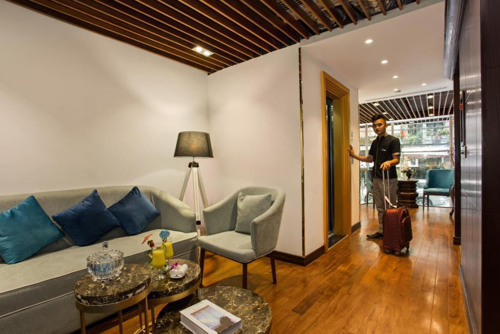 Posezení v ubytování Hanoi La Storia Hotel