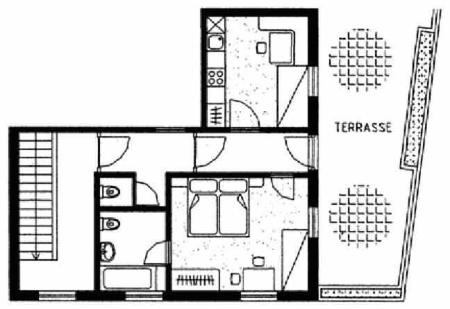 Půdorys ubytování Gästehaus Elfriede