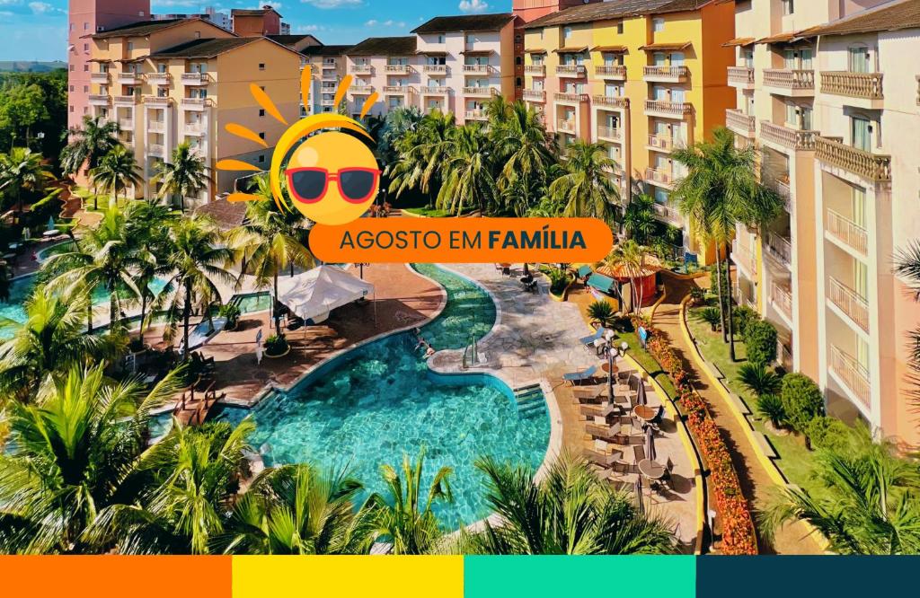 an image of a resort with a swimming pool at Thermas de Olimpia Resort in Olímpia