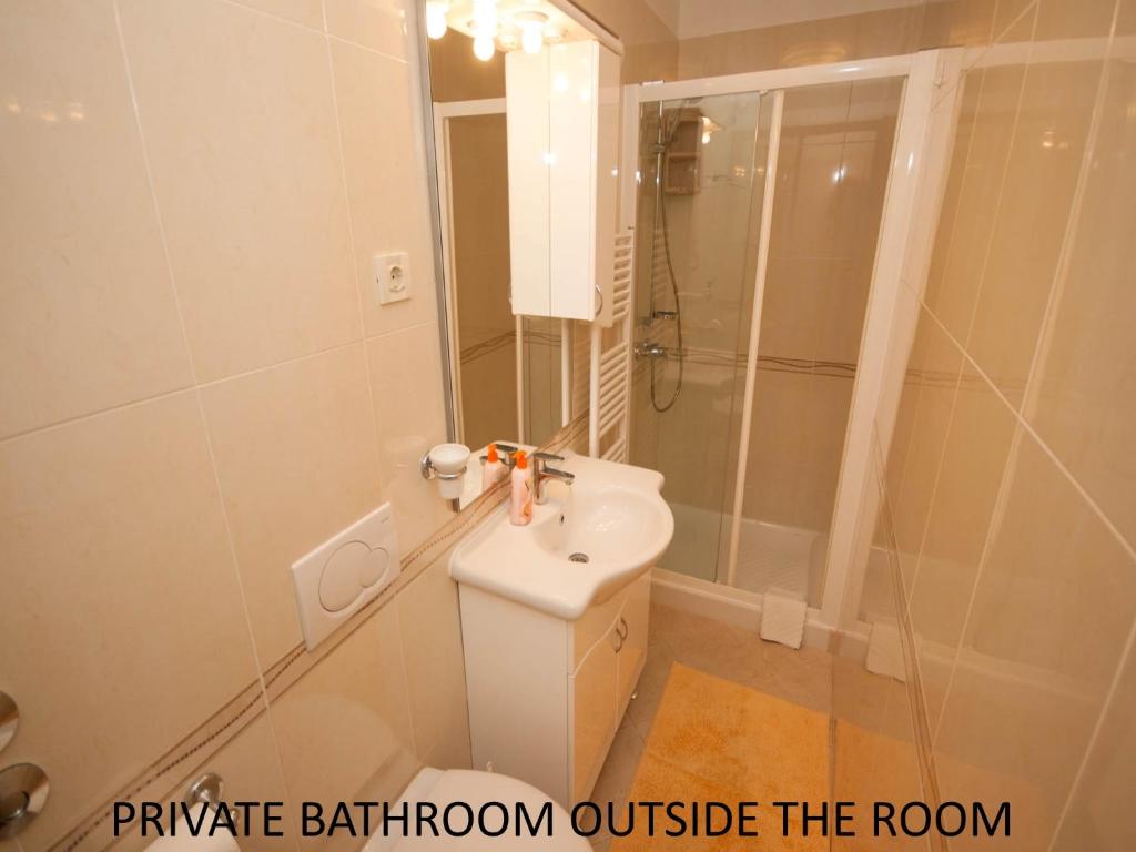 Kúpeľňa v ubytovaní Rooms Nadica