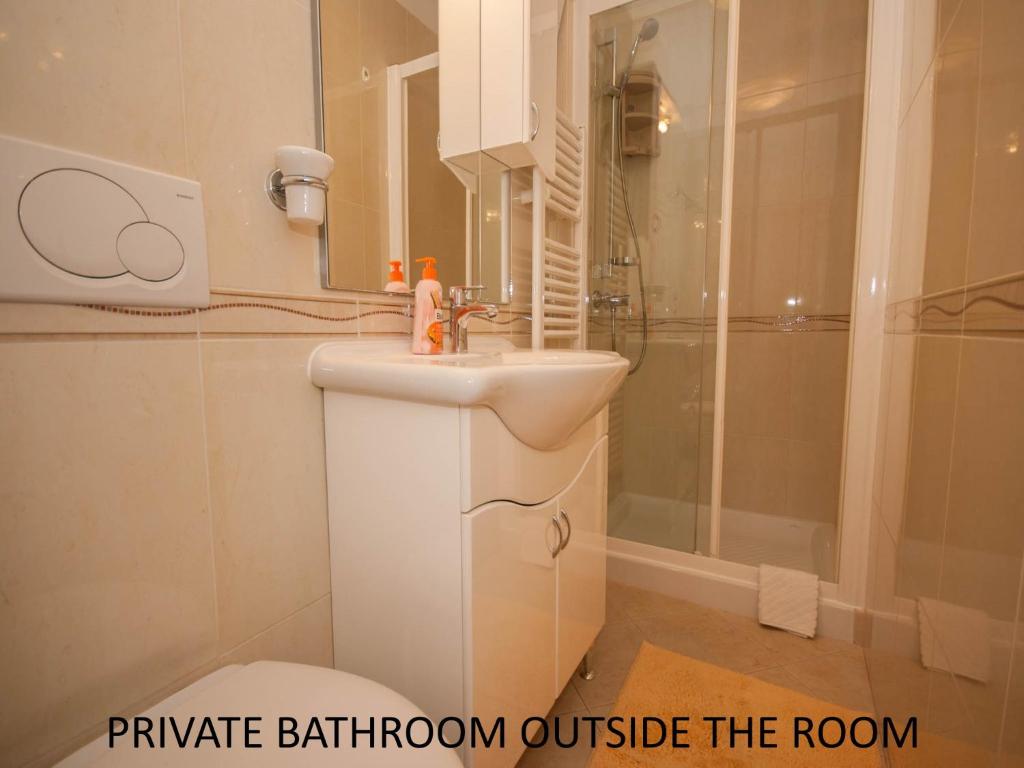 Kúpeľňa v ubytovaní Rooms Nadica