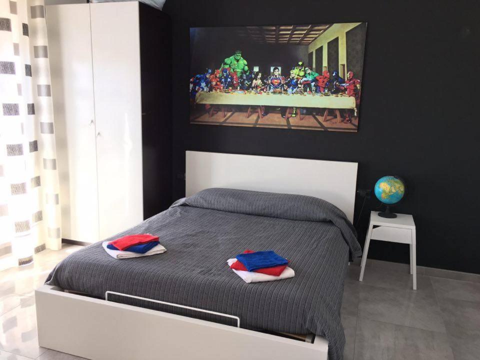 Posteľ alebo postele v izbe v ubytovaní Interno 10