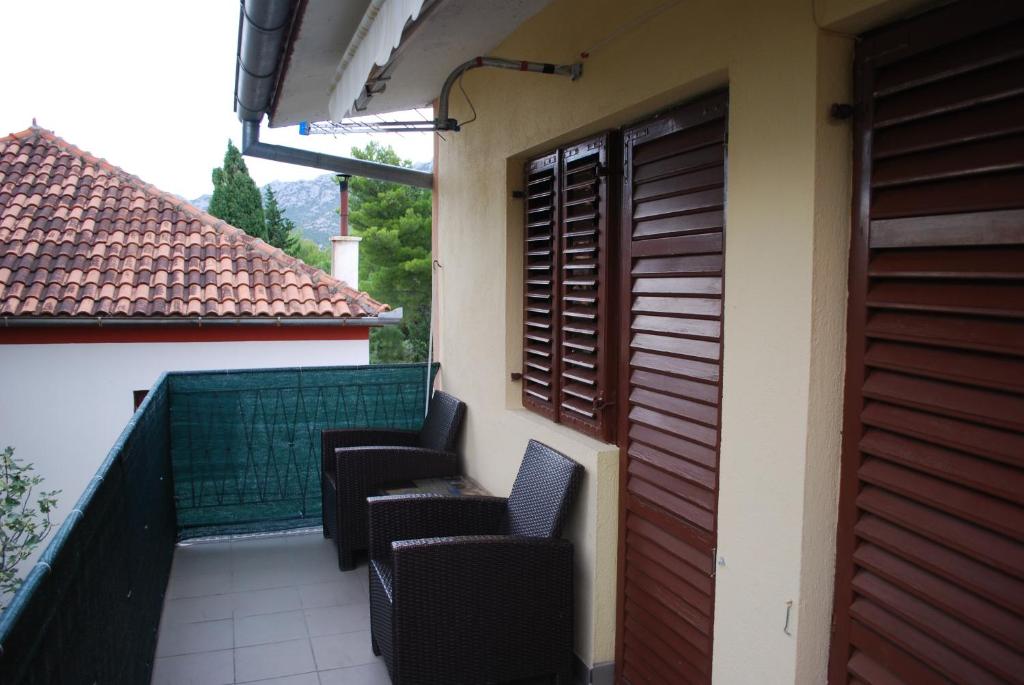 Balkón nebo terasa v ubytování Apartment Zdenka