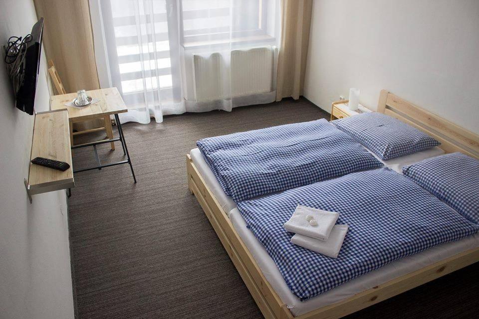 Postel nebo postele na pokoji v ubytování Penzion Luka