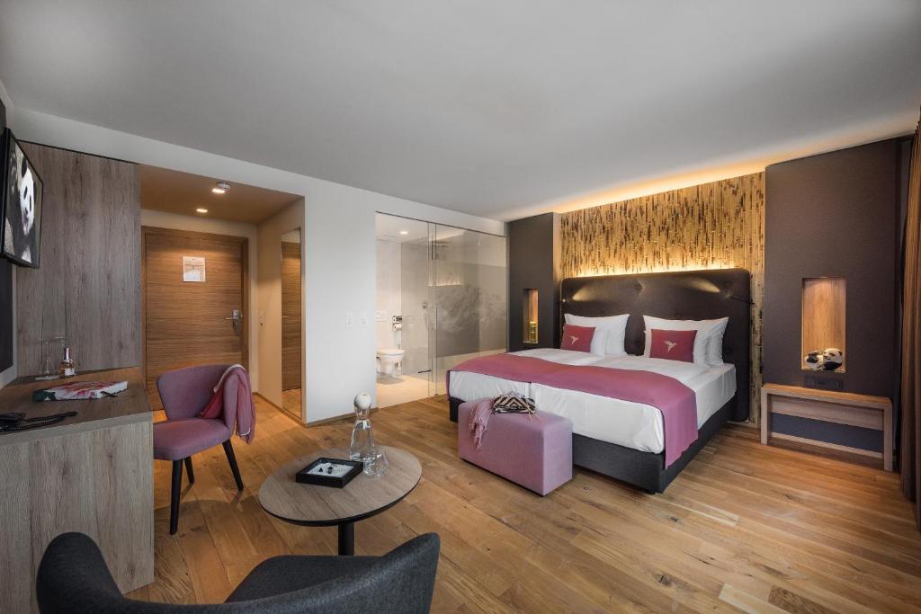 Posteľ alebo postele v izbe v ubytovaní Hotel dasMEI