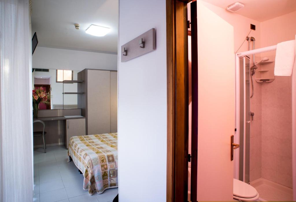 Koupelna v ubytování Hotel Clipper