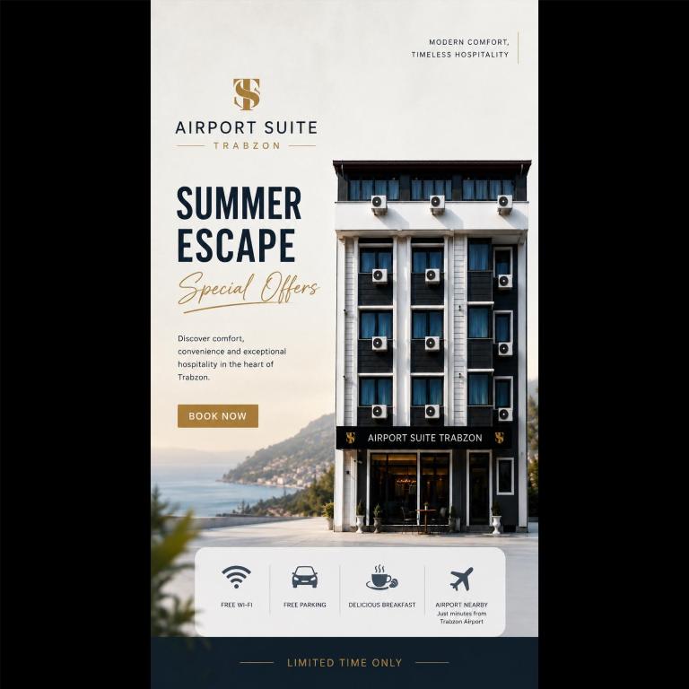 a hotel flyer for a summer escape special office at Airport Suite Trabzon in Trabzon