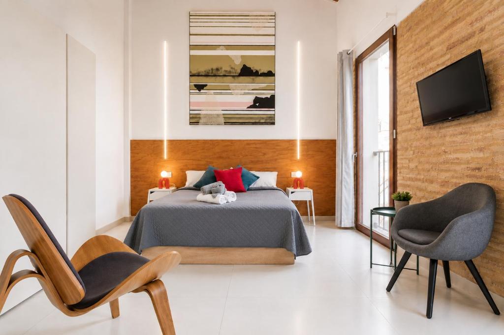Loft elegante con techos altos en Plaza del Carmen