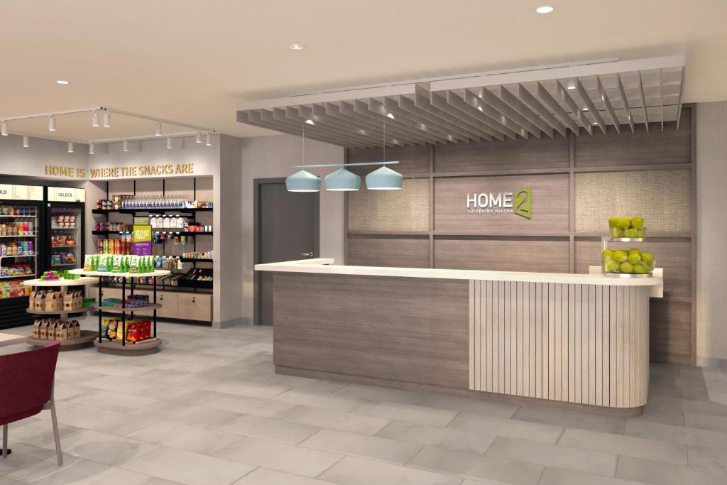 a store with a counter in a store at Home2 Suites By Hilton Marble Falls in Marble Falls