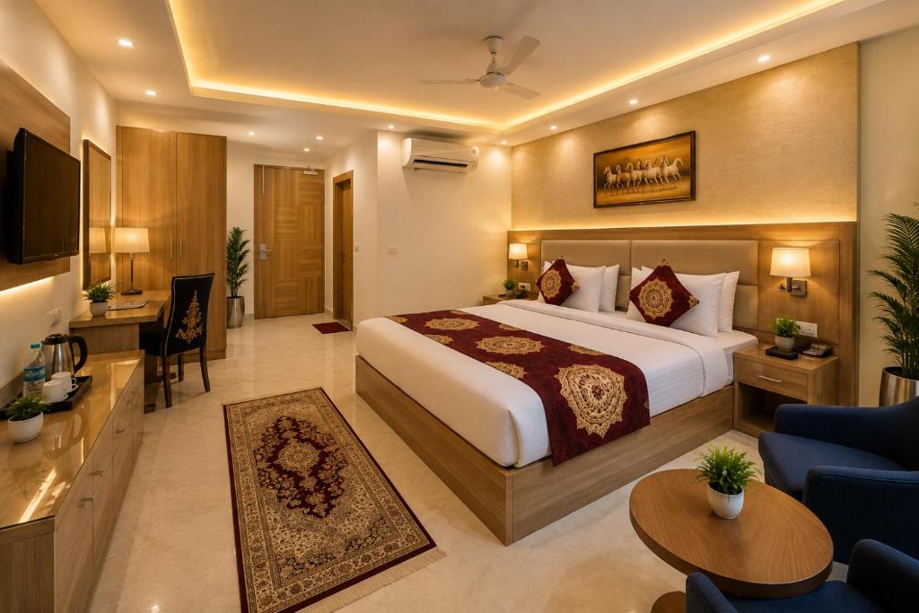 تصویر اتاق‌های Hotel Decent Suites Entrance - Near International Airport - تصویر ۲