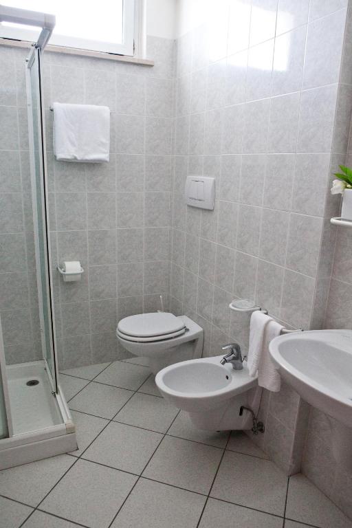 Koupelna v ubytování Hotel Clipper