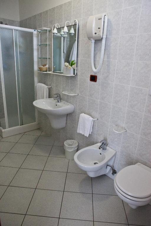 Koupelna v ubytování Hotel Clipper