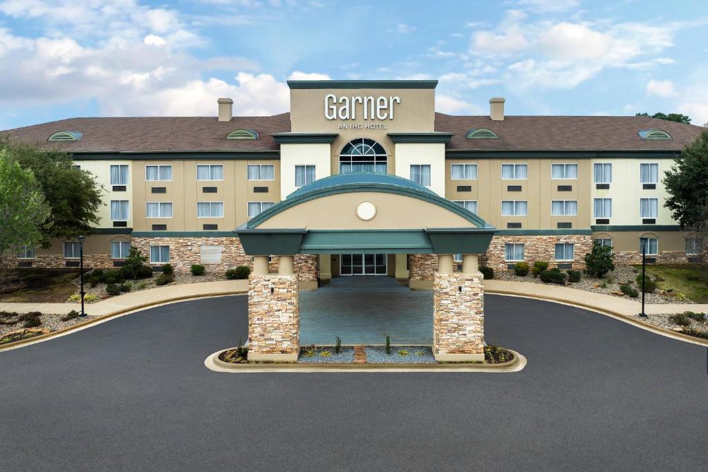 a rendering of the entrance to a hotel at Garner Hotel Longview South by IHG in Longview
