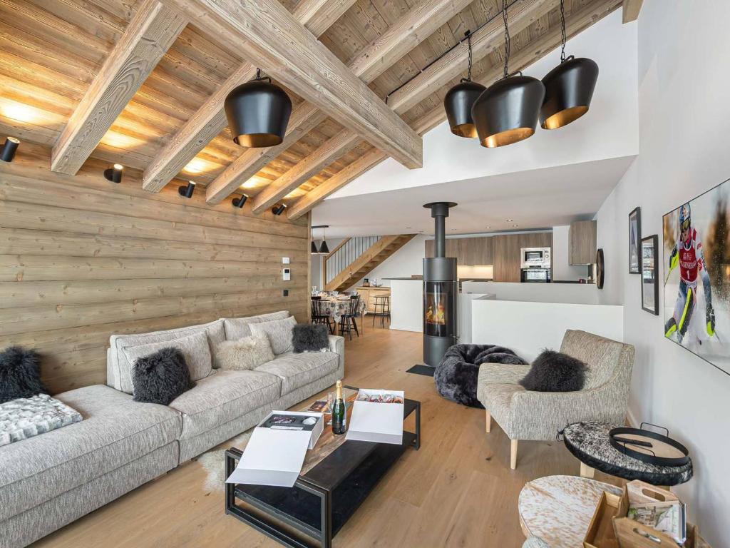 Chalet moderne à Méribel, proche pistes avec parking