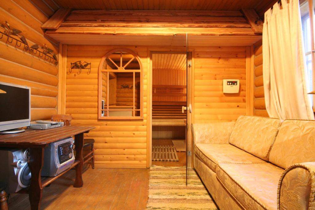 Posezení v ubytování Hotel Khatky Ruslany