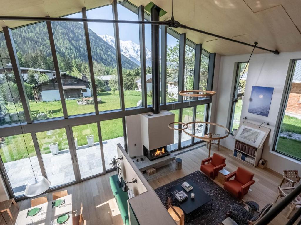Chalet contemporain 5* à Argentière avec sauna et cheminée