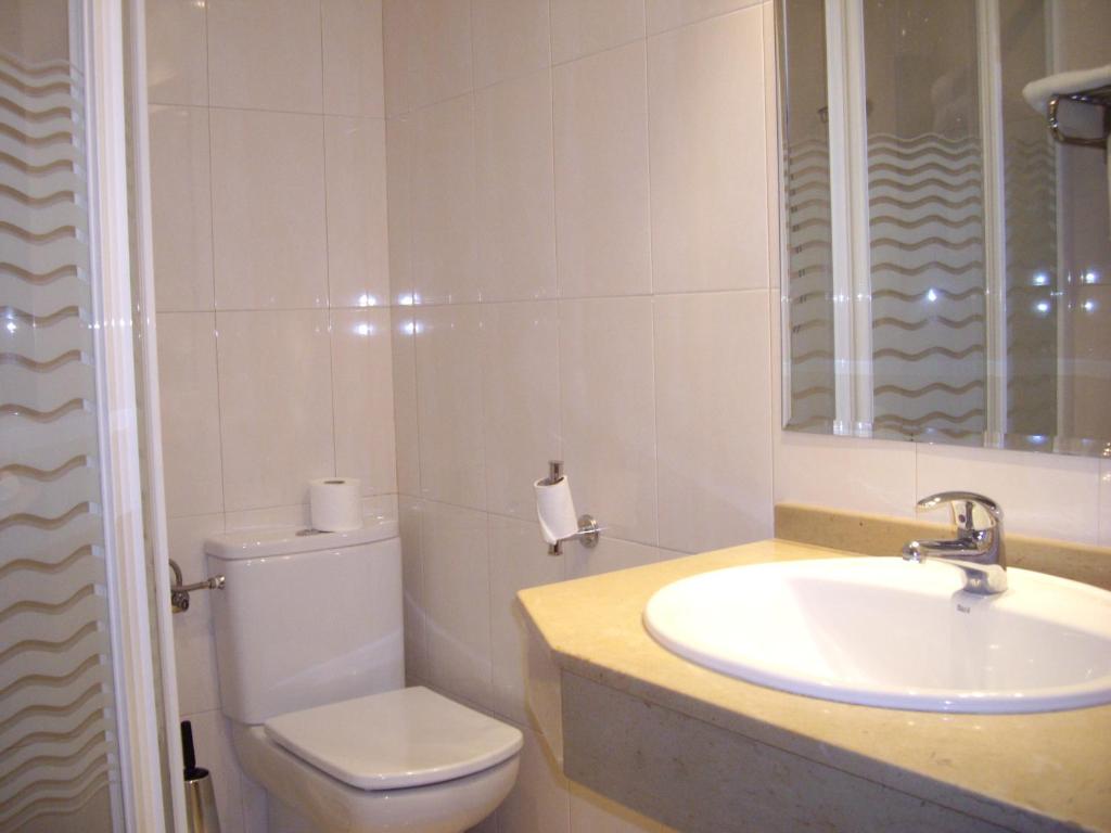 Koupelna v ubytování Hotel Peñagrande