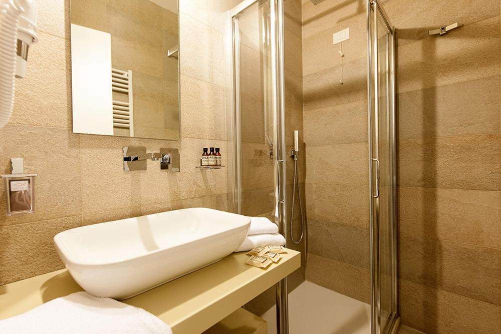 Koupelna v ubytování Hotel Bottaccio
