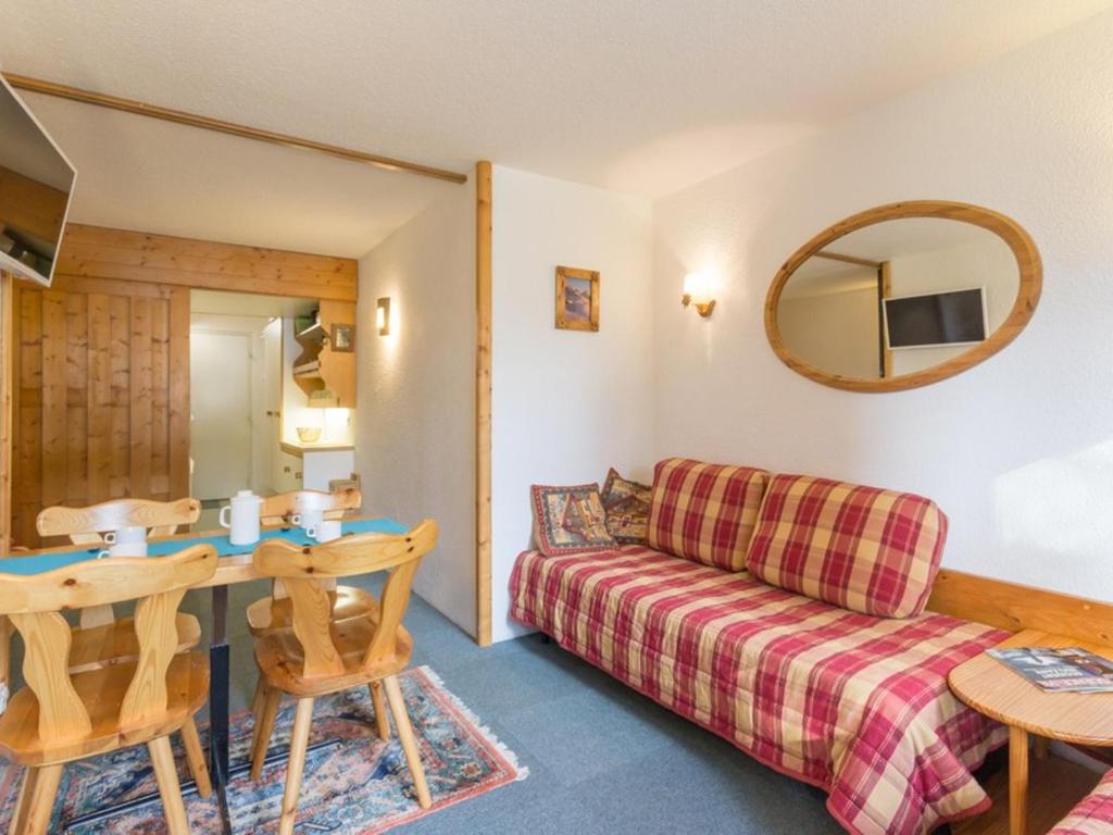 Studio 4 pers, ski aux pieds, balcon, Les Arcs