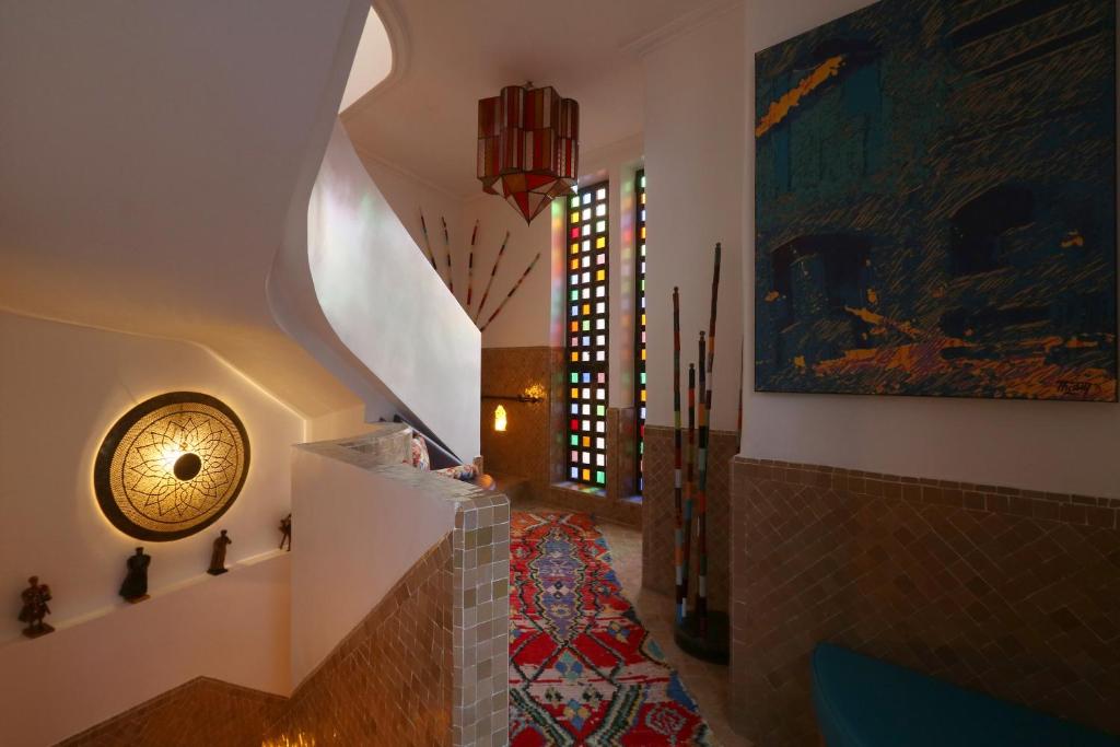 Postel nebo postele na pokoji v ubytování Riad Andallaspa