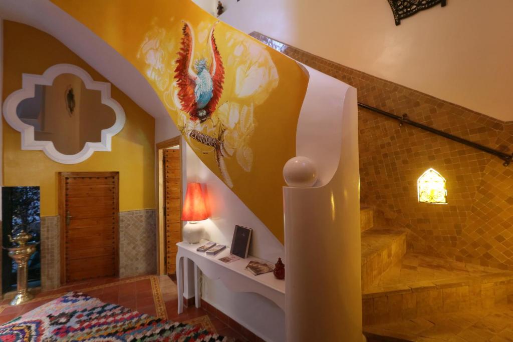 Postel nebo postele na pokoji v ubytování Riad Andallaspa