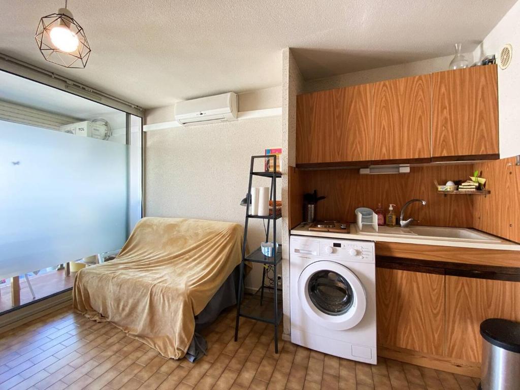 Résidence Le Lagon Bleu - Studio cabine dans résidence Avec piscine et Climatisation MAE-7221