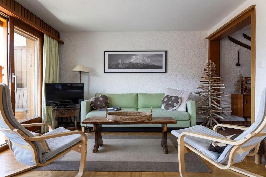 La Ruinette-3-bed flat with balcony in Verbier