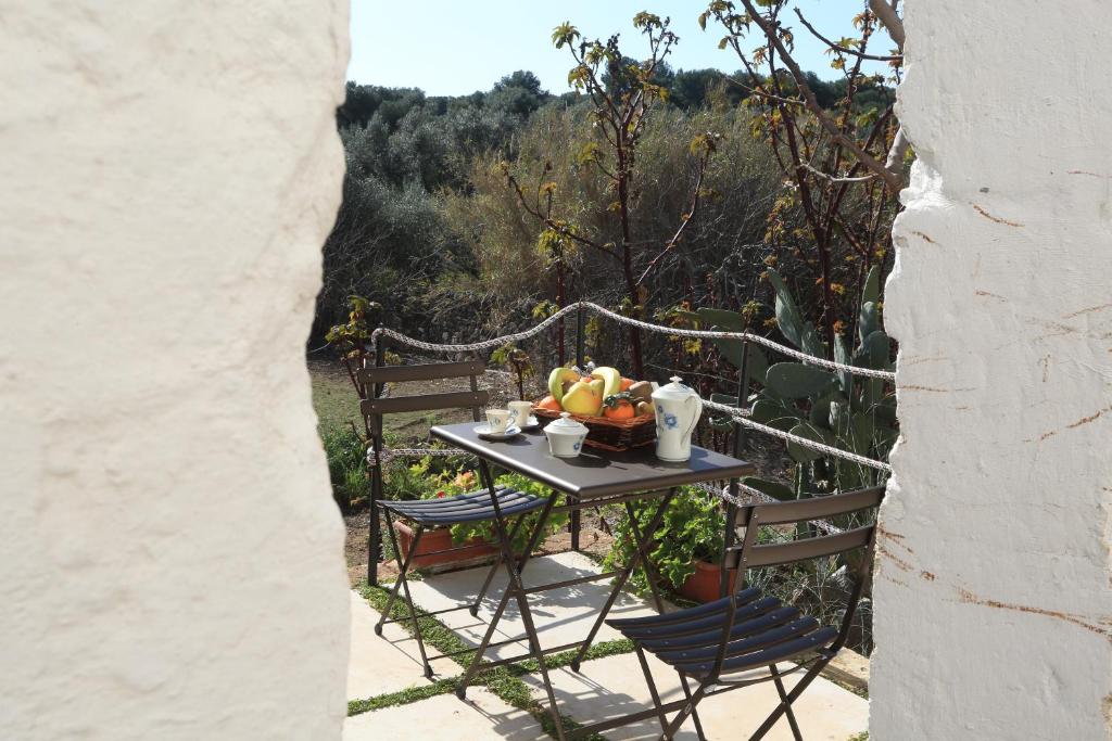 Balkón nebo terasa v ubytování Masseria Pittore