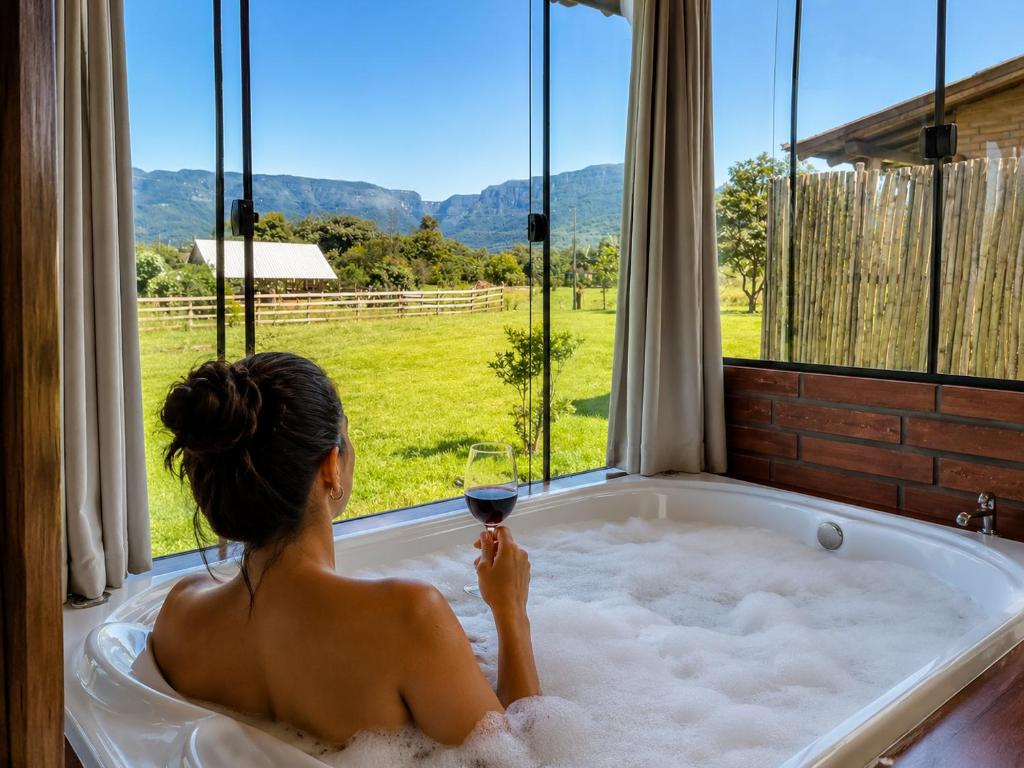 Chalés Aconchego Dos Canyons - Com Vista Para As Montanhas em Cambará do Sul - Foto Booking.com
