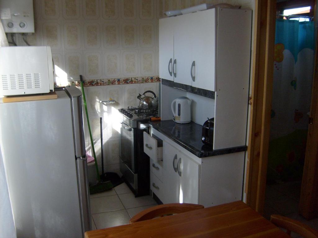 Cucina o angolo cottura di Cabañas Los Castaños