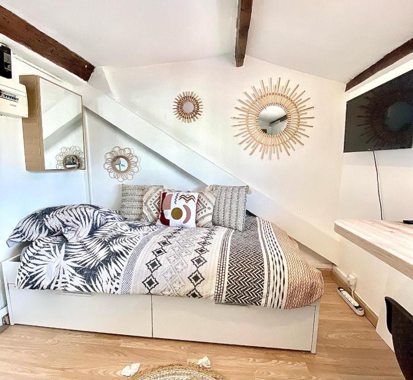 Studio solo cosy, cœur de Nice, gare 3 min