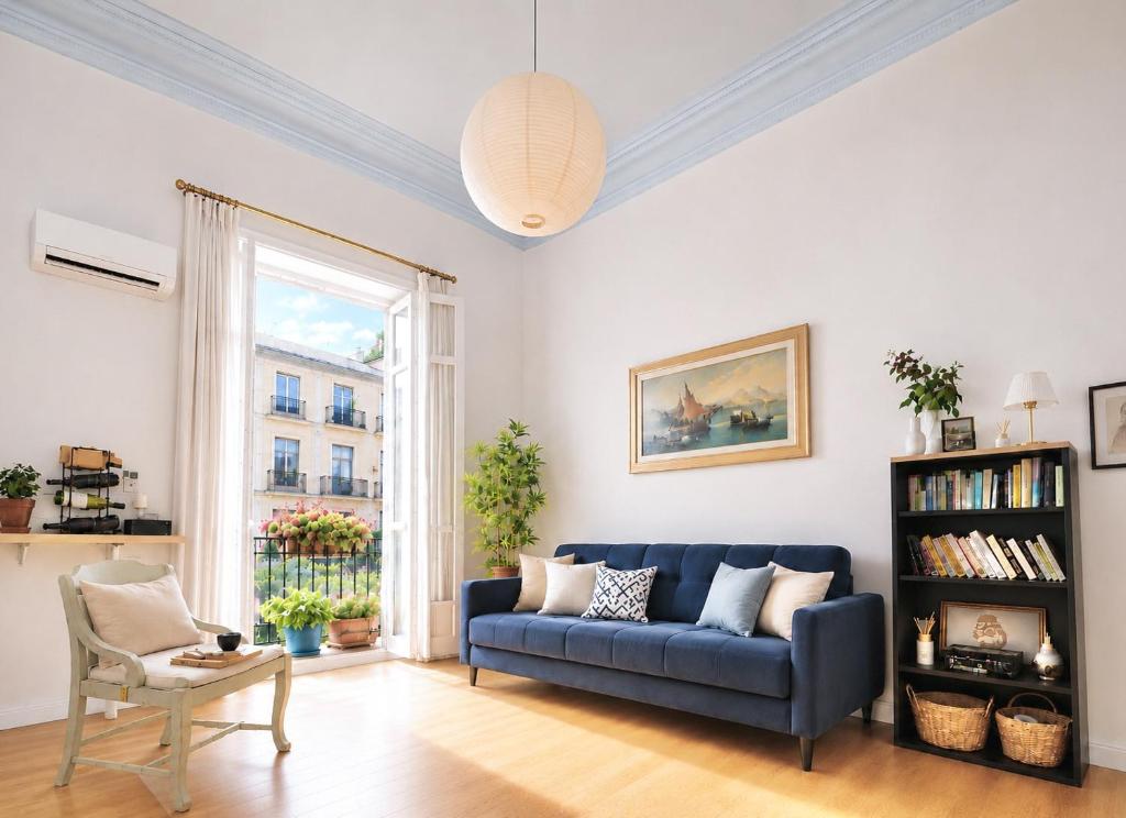 Carlo III Historic Family apartment 2 bathrooms Elevator Beautiful View Lovely Famous Square