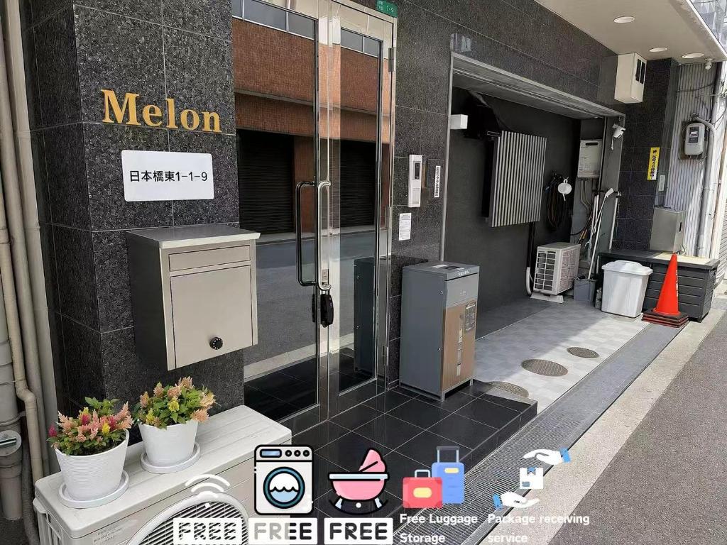101 Melon Home Near Namba Nipponbashi & Kuromon free laundry dryer