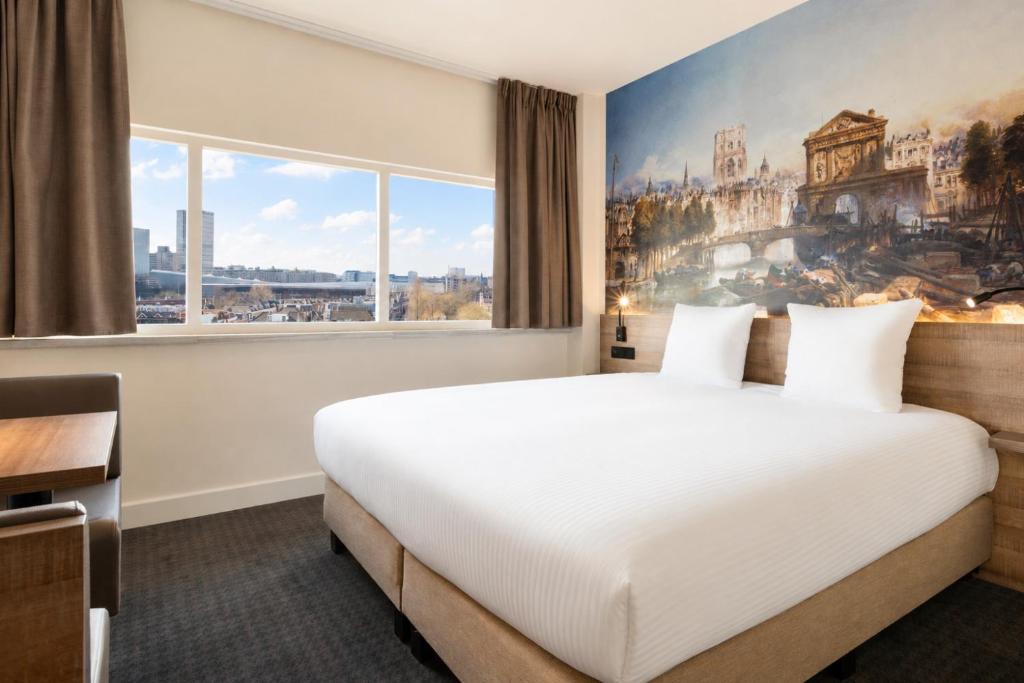 Rotterdam Teleport Hotel - Queen-Zimmer Mit Stadtblick