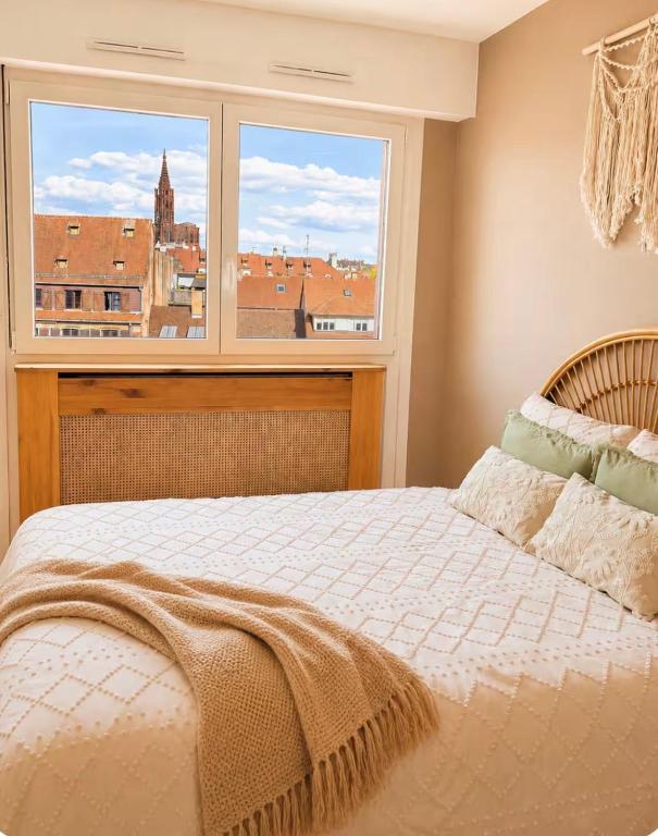 Studio cosy, vue cathédrale Petite France