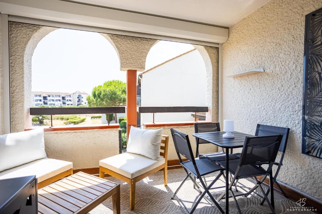 Duplex Vue Lac à Cap Coudalère, Piscine et Parking Le Barcares