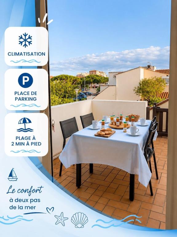 L'Instant Marin - Plage à 200m- Climatisation
