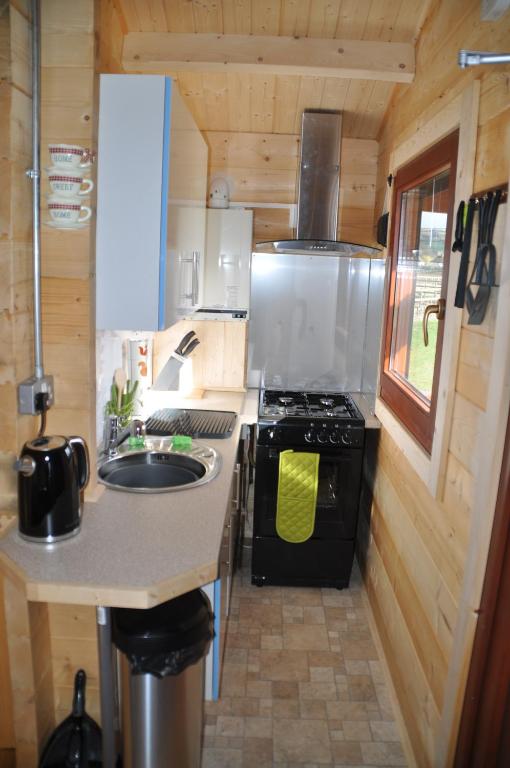 Kuchyň nebo kuchyňský kout v ubytování Northwick Farm Lodges