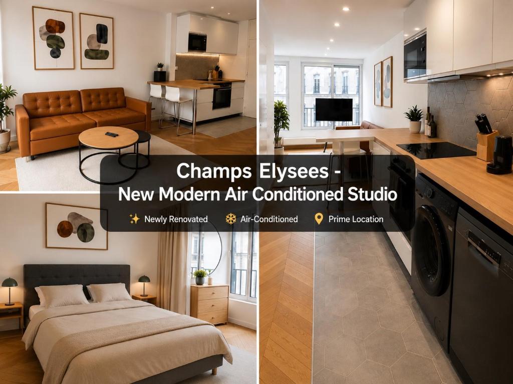 Champs Elysees - New Modern Air Conditioned Studio