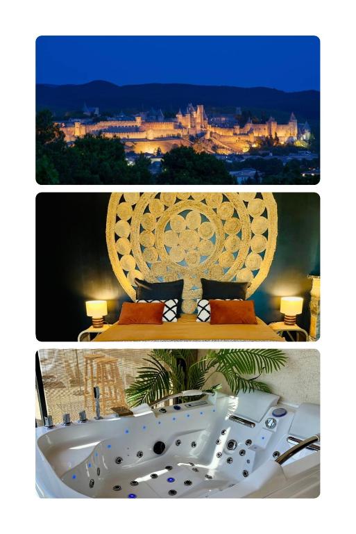 Casa Alma, Vue Cité, jacuzzi balnéo, clim, jardin, parking gratuit