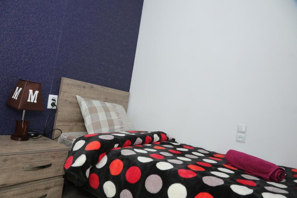 Voodi või voodid majutusasutuse Hotel Elma toas