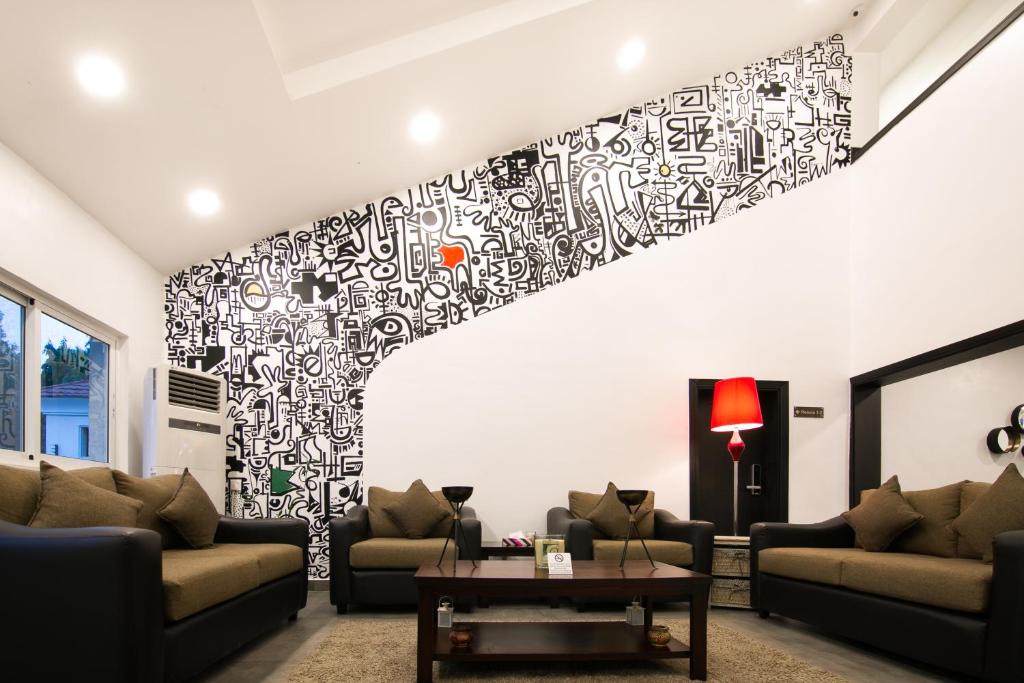 Posezení v ubytování Sinclair Guest House