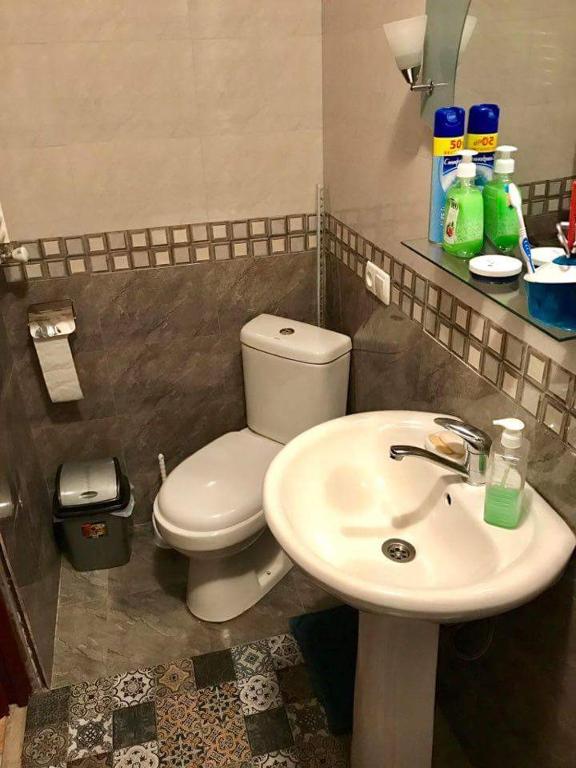 Koupelna v ubytování Guesthouse MARA