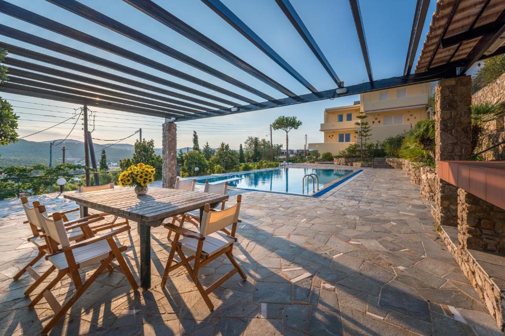 The swimming pool at or close to Villa Adamite